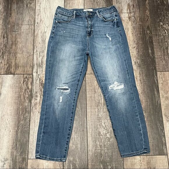 Pacsun Women’s Skinny Straight Capri Distressed Jeans Size 28 - Picture 2 of 11